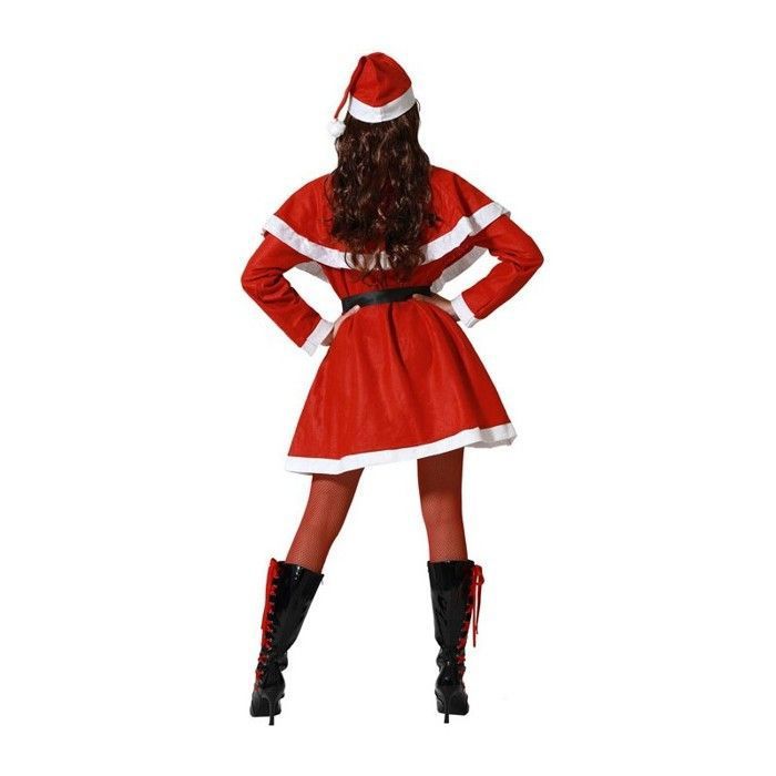 Déguisement Mère Noël Femme - Robe, Chapeau Et Ceinture Avec Pompons - 5