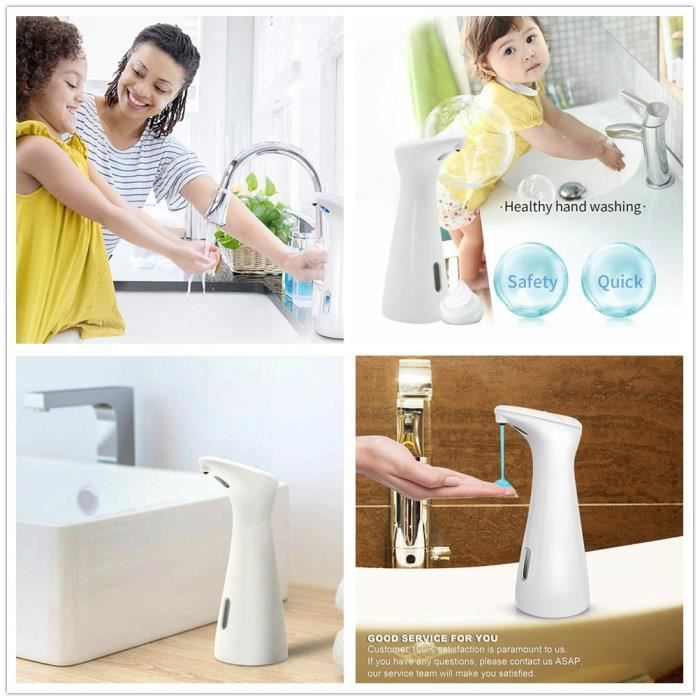 Distributeur De Savon Automatique 4 Niveaux Réglable Distributeur Avec Capteur De Mouvement Infrarouge 300ml Liquide Sans Contact Distributeur Savon 99437715