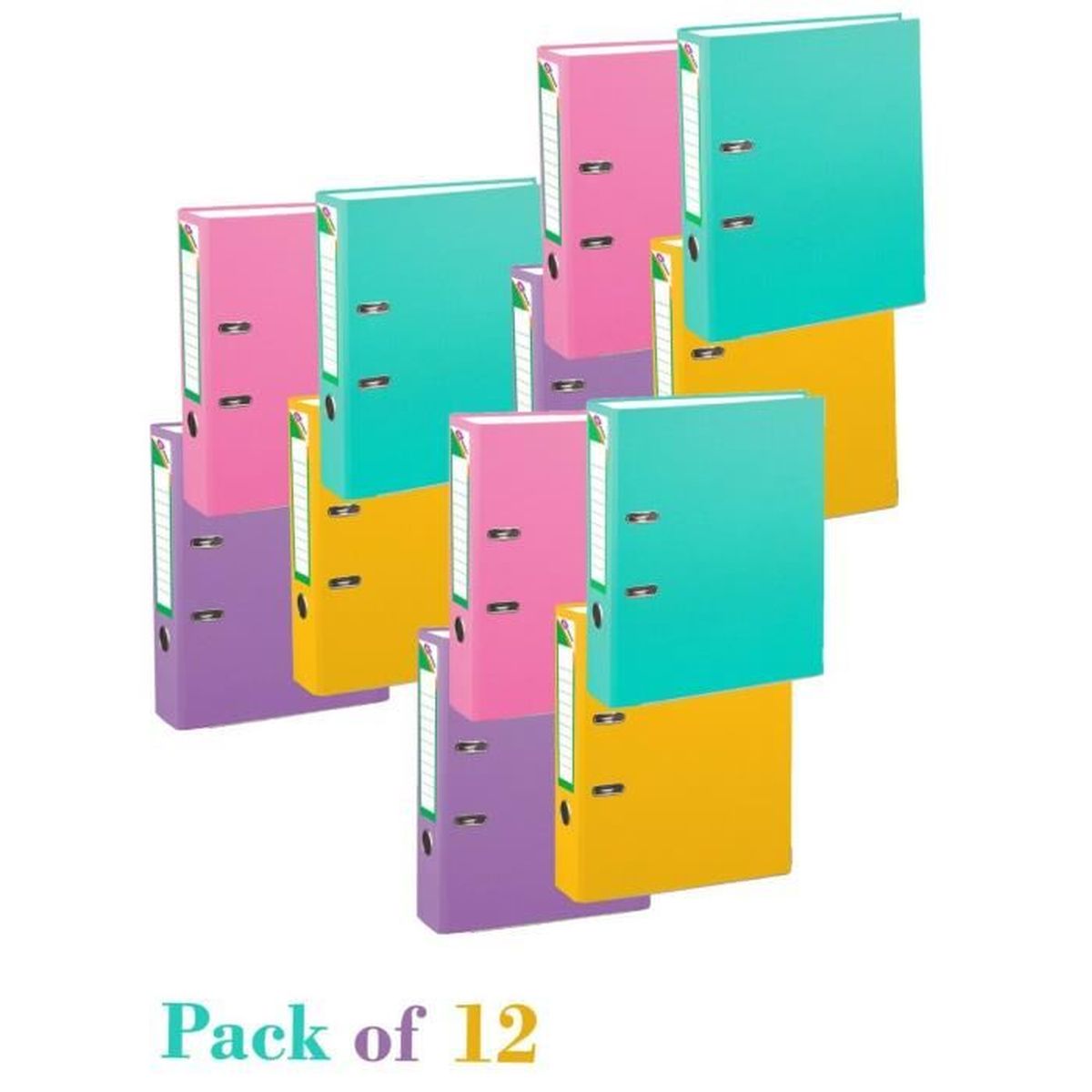 Lot De 2 Classeurs A5 à 6 Anneaux - Design Floral Et Doré - Pour Organisation École, Bureau Ou Maison - 4
