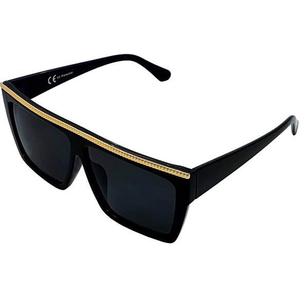 Lunette de soleil carré noir homme shop