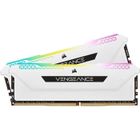 Mémoire RAM - CORSAIR - Vengeance RGB Pro DDR4 - 16GB 2x8GB DIMM - 3600 MHz - 1.35V - Blanc (CMH16GX4M2D3600C)