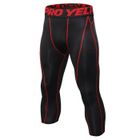 ZEWOW Pantacourt de Compression - Noname - Running - Noir/Rouge - Respirant - Taille Moyenne