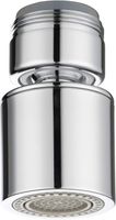 Aérateur de robinet pivotant à 360 ° en laiton 2 Modes économiseur d'eau de robinet réglable 24mm filetage mâle AFA009-MCJ