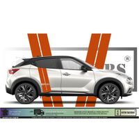 Nissan Juke Bandes - ORANGE - Kit Complet - Tuning Sticker Autocollant Graphic Decals