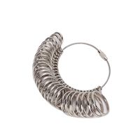 ARAMOX baguier métallique Outil de taille de mandrin d'anneau de jauge de doigt en métal solide mesurant l'outil de bijoux de