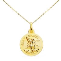 Collier - Médaille Or 18 Carats 750/1000 Saint Michel - Chaîne Dorée