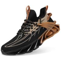 MBP Chaussures de sport pour hommes -Confortable Respirant Extérieur Tendances chaussure de basket-ball-noir