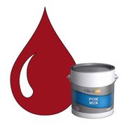 POK MIX Rouge : Peinture d'Accroche et Finition Acrylique Satinée Multi-supports - 3L - RAL 3003 - Rouge Rubis