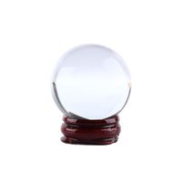 Tbest Boule de cristal Sphère de boule de guérison en cristal magique clair de quartz naturel asiatique rare 40mm