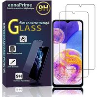 VCOMP® Pour Samsung Galaxy A23 5G 6.6": Lot - Pack de 2 Films de protection écran Verre Trempé