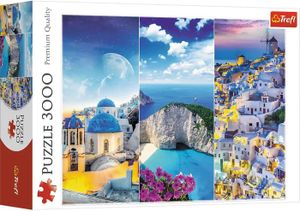 PUZZLE Vacances Grecques 3000 Pièces Qualité Premium pour