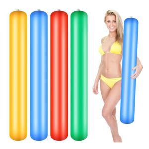 PATAUGEOIRE Lot de 4 nouilles de piscine gonflables de 105 cm - Jouet de piscine creux durable pour enfants et adultes - Pour le bain
