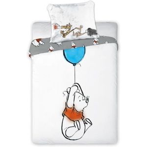 Housse de Couette 80x120cm Lit B/éb/é Coton JERSEY POMPON LAPIN Sensei La Maison du Coton