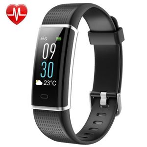 Montre Connectée Fitpolo H707 - Tracker D'activité Et Cardio - étanche - Noir