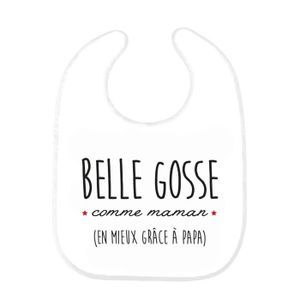 Bavoir Bebe Imprime Citation Naissance Humour Belle Gosse De Pere En Fille Ref0321 Cdiscount Pret A Porter