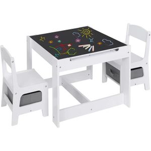 Ensemble Table Et Chaises Pour Enfants Irixoa Avec 2 Boîtes De Rangement  [en.casa] à Prix Carrefour