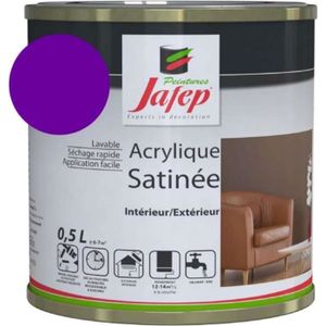 PEINTURE - VERNIS Peinture acrylique satinée violet 0,5l 0,5  L