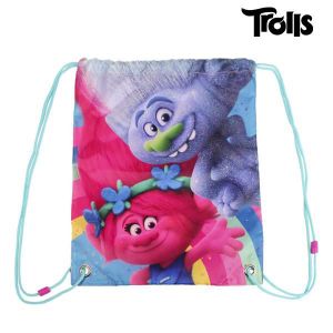Trolls Grand Sac à dos double compartiment et une poche zippée 30 x 40 cm