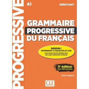 LIVRE LANGUE FRANÇAISE Grammaire progressive du français A1 débutant. 3e 