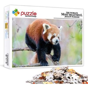 PUZZLE Puzzle 1000 Pieces Adulte Panda Rouge Puzzle Puzzl