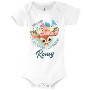 BODY Romy | Body bébé prénom fille | Comme Maman yeux d