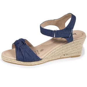 Espadrilles compensées bleu marine top