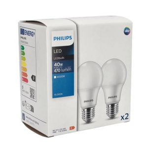 AMPOULE - LED Lot de 2 ampoules CorePro LED A60 E27 4,9W (=40W) 