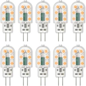 AMPOULE - LED Lot de 10 ampoules LED G4 3 W à économie d'énergie, équivalent à 25 W, lampe halogène LED G4, angle de faisceau de 360 °, AC[D4582]
