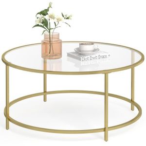 Table Basse Hawai En Bois Et Pieds Or Menzzo Pas Cher A Prix Auchan