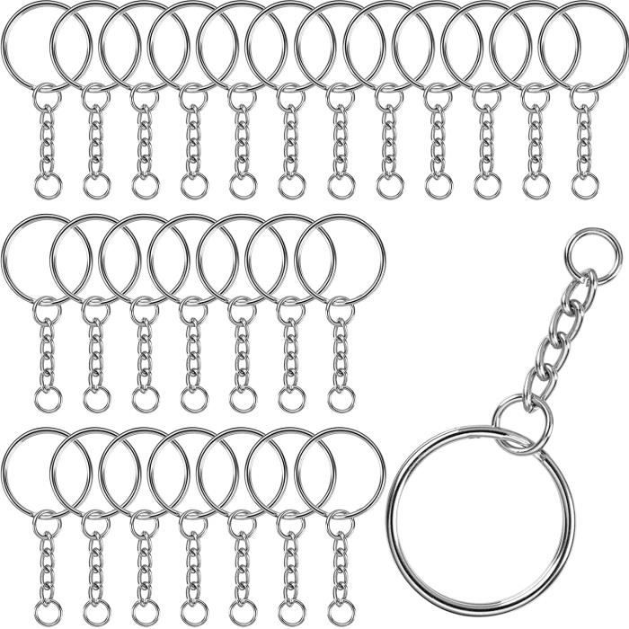 Lot de 10 porte-clés anneau à clip 'Sodertex' 2.5 cm - La Fourmi