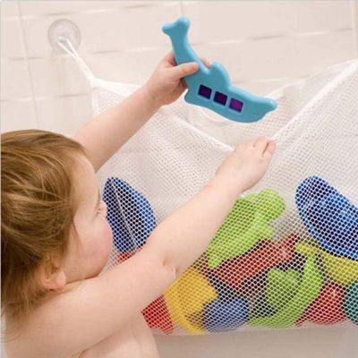 Sac De Rangement Filet Pour Jouets De Bain - Avec 2 Crochets Autocollants - Pour Enfants Et Animaux - JYNVO