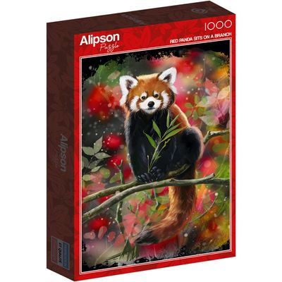 EUGY Panda Rouge – Puzzle 3D En Carton Recyclé – 126 Pièces – Dès 6 Ans, éducatif Et écologique