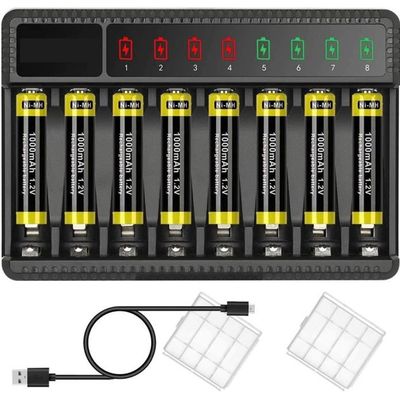 Chargeur de piles rondes VOLTCRAFT BC16 NiMH, Li-ion LR6 (AA), LR03 Chargeur de piles rondes VOLTCRAFT BC16 NiMH, Li-ion LR6 (AA), LR03