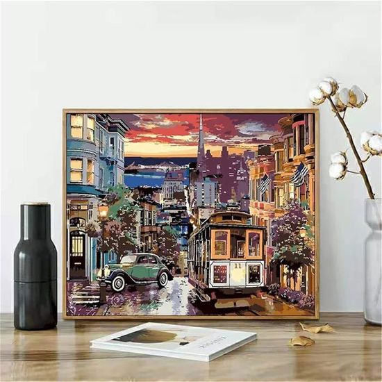 Stadt 5d Diy Diamond Painting Diamant Malerei Set MJ8621 main image 1