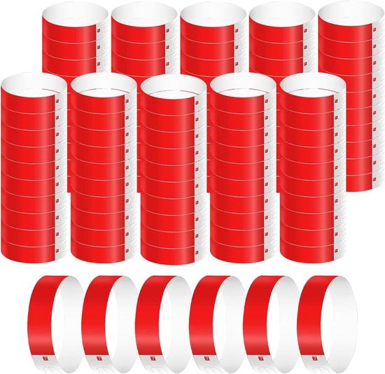 GrueGard 200 Bracelets D'Entrée Festivals – Lot Multicolore Ultra Résistant, Imperméable Et Non Réutilisable Pour Événements, Concerts & Soirées