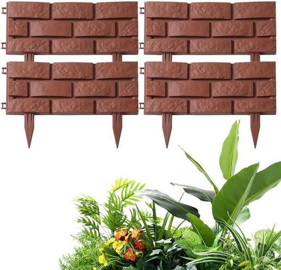 Bordure De Jardin En Bois Flexible 120 Cm X 20 Cm – Clôture Naturelle Pour Plates-Bandes Et Allées
