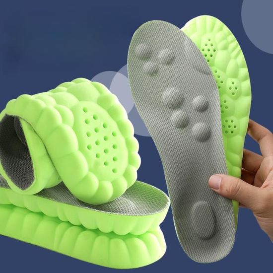 Semelles Orthopédiques CosyInSofa - Soutien De La Voûte Plantaire - Pour Chaussures De Sport - Taille 40/47 EU - Bleu