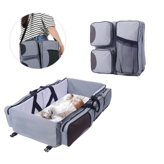 Sac Langer Pliable pour Voyage Gris Cdiscount Pu riculture