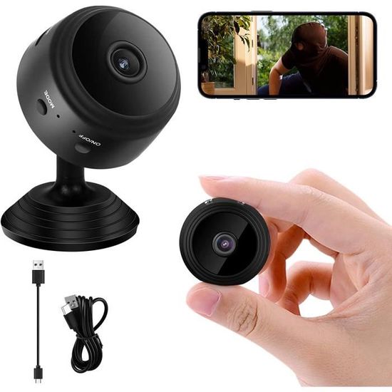 Wimini Vision Mini Camera Espion Sans Fil 1080P – Mini Caméra