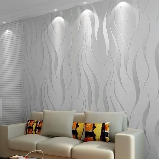 10m papier peint 3D intissé moderne minimaliste courbes brillance pour chambre salon TV fond b14008