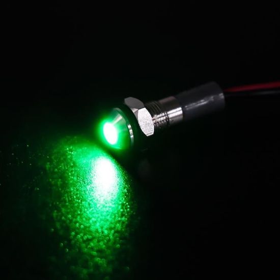 16mm 19mm 22mm Indicateur En Métal LED Signal Lumineux Broche Terminal Vis Terminal 3v 6v 12v 24v 110v 220v Rouge Orange Vert Bleu