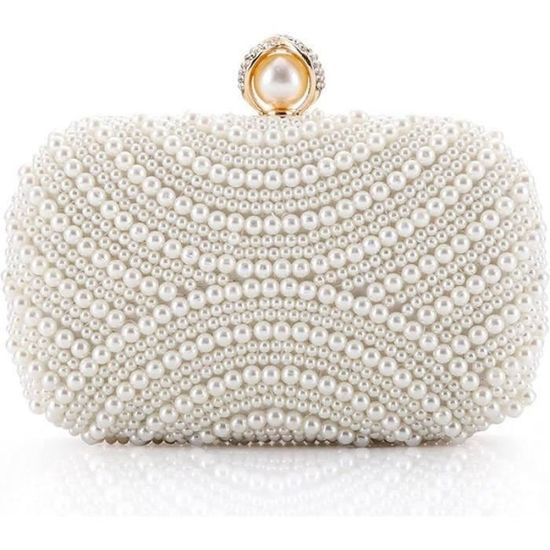 Sac De Soirée AVON En Perles Noir Et Or - Neuf Sans Emballage D'Origine, Parfait Pour Une Soirée