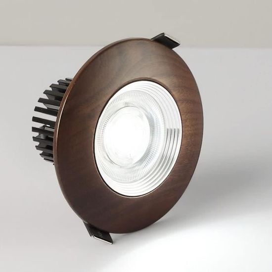 Spot Led Encastré 5W Plafonnier En Noyer, Mini Spot Encastré, Couloir ...