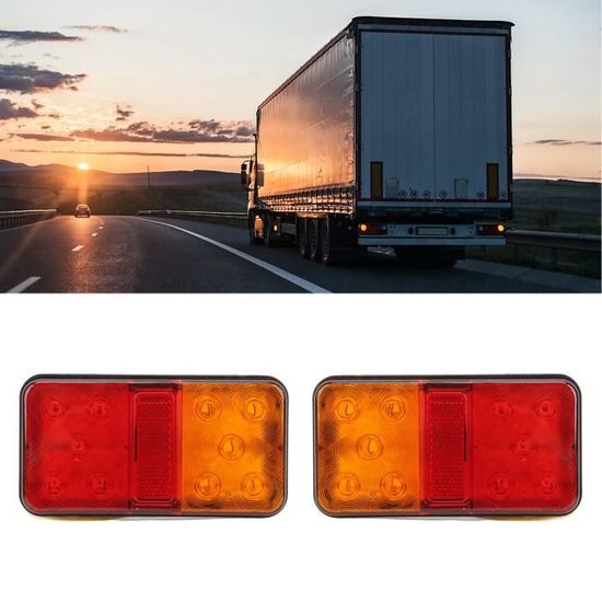 EYPINS Feux Arrière De Remorque LED Sans Faisceau 35 LEDs