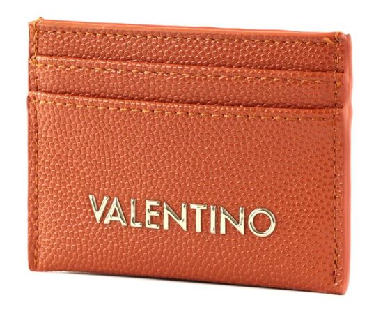 Porte-Cartes De Crédit VALENTINO Divina - Bordeaux - 4 Fentes + 1 Poche - Format Compact 10x7.5cm