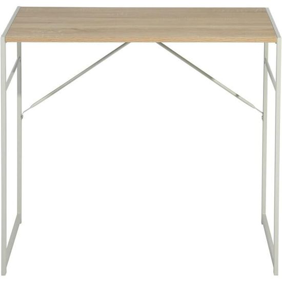 Bureau Pliable Réglable Hauteur Et Inclinaison - Table Portable Pour Ordinateur, Salon, Bureau à Domicile, Noir - 4