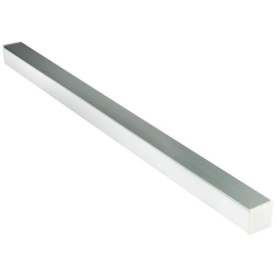Transmedia Aluprofil Für LED-Leisten, Opal Matt, 16x16 Mm, 1 M Länge, Mit Abdeckung & Endkappen, IP20