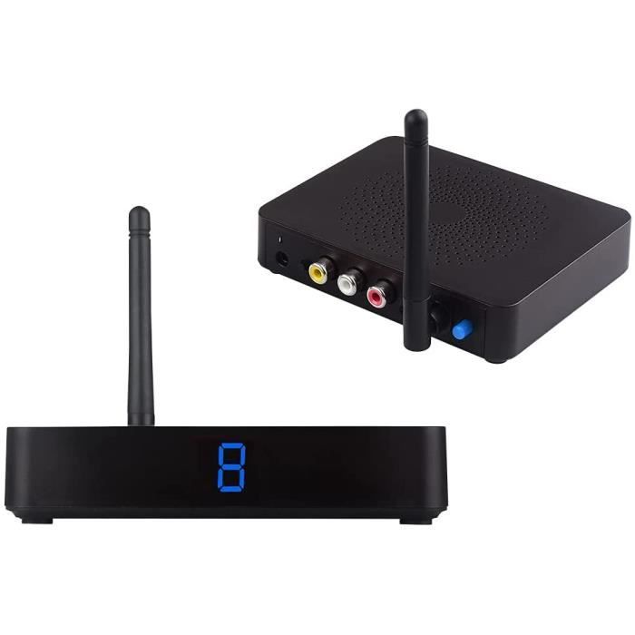 Émetteur et récepteur vidéo et Audio sans Fil 5,8 GHz 8 canaux RCA 480P émetteur avec rallonge à