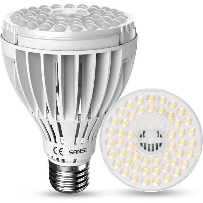 Ampoule Horticole LED E27 24W pour Plantes d'Intérieur, 300W Équiv