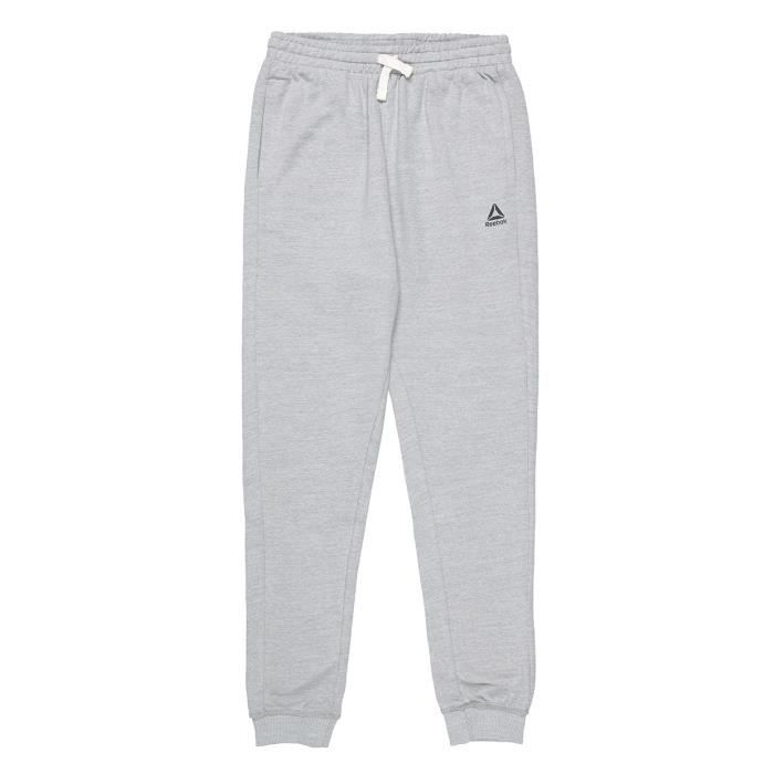 REEBOK Pantalon de survêtement Elem Marb Mel - Enfant garçon - Gris chiné